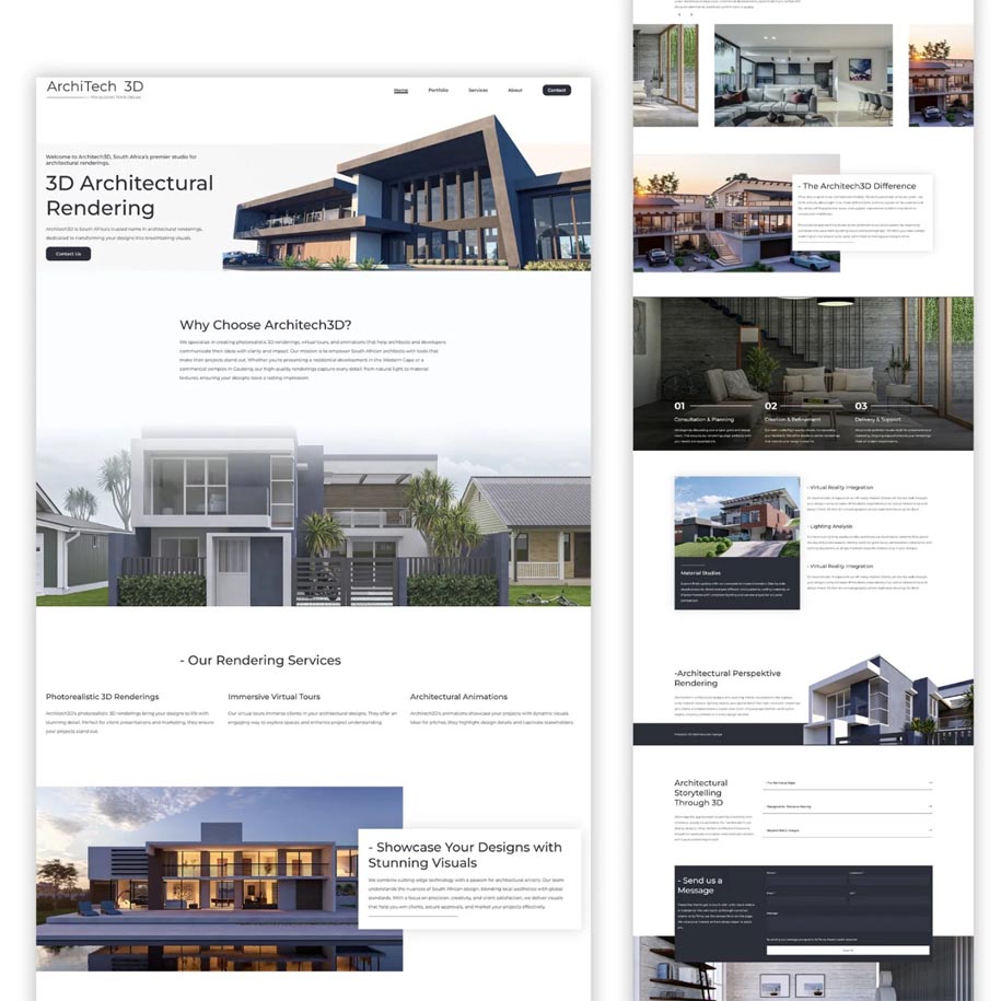 Architech3D Website Development
